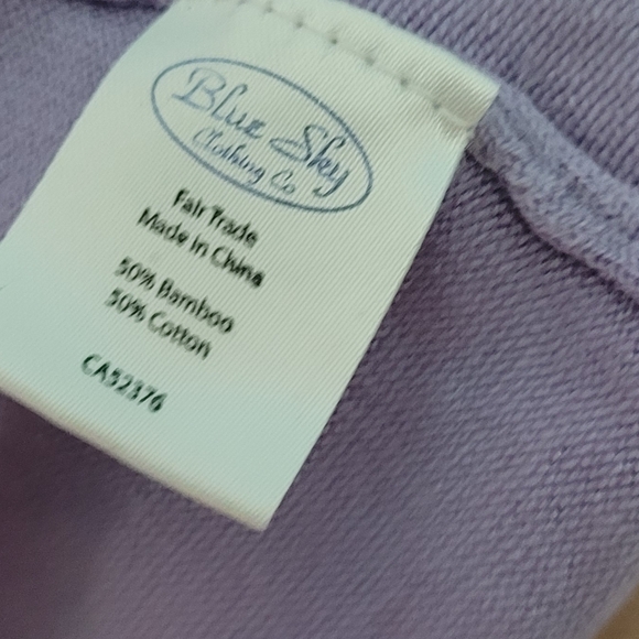 Guc Blue Sky lilac lightweight knit open front cardigan size M - Picture 5 of 9